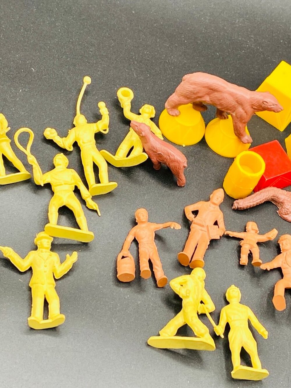 Marx Big Top Super Circus Figures Animals 25 pcs Vintage Marx 50s Playset Parts